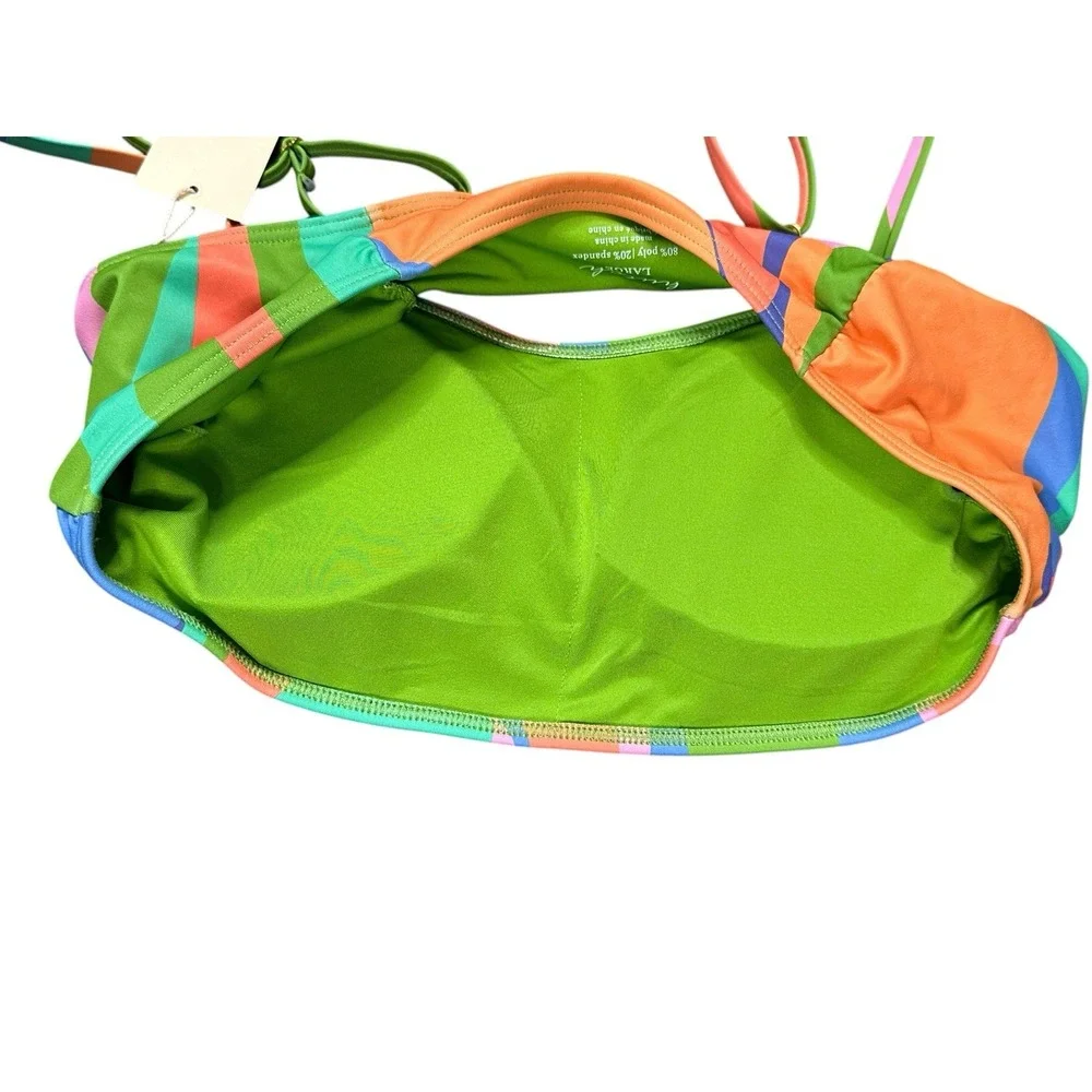 Hutch Bikini Trendy Colorful Swimsuit Set Size M Retro Swirl Ruffle NEW - Picture 5 of 11